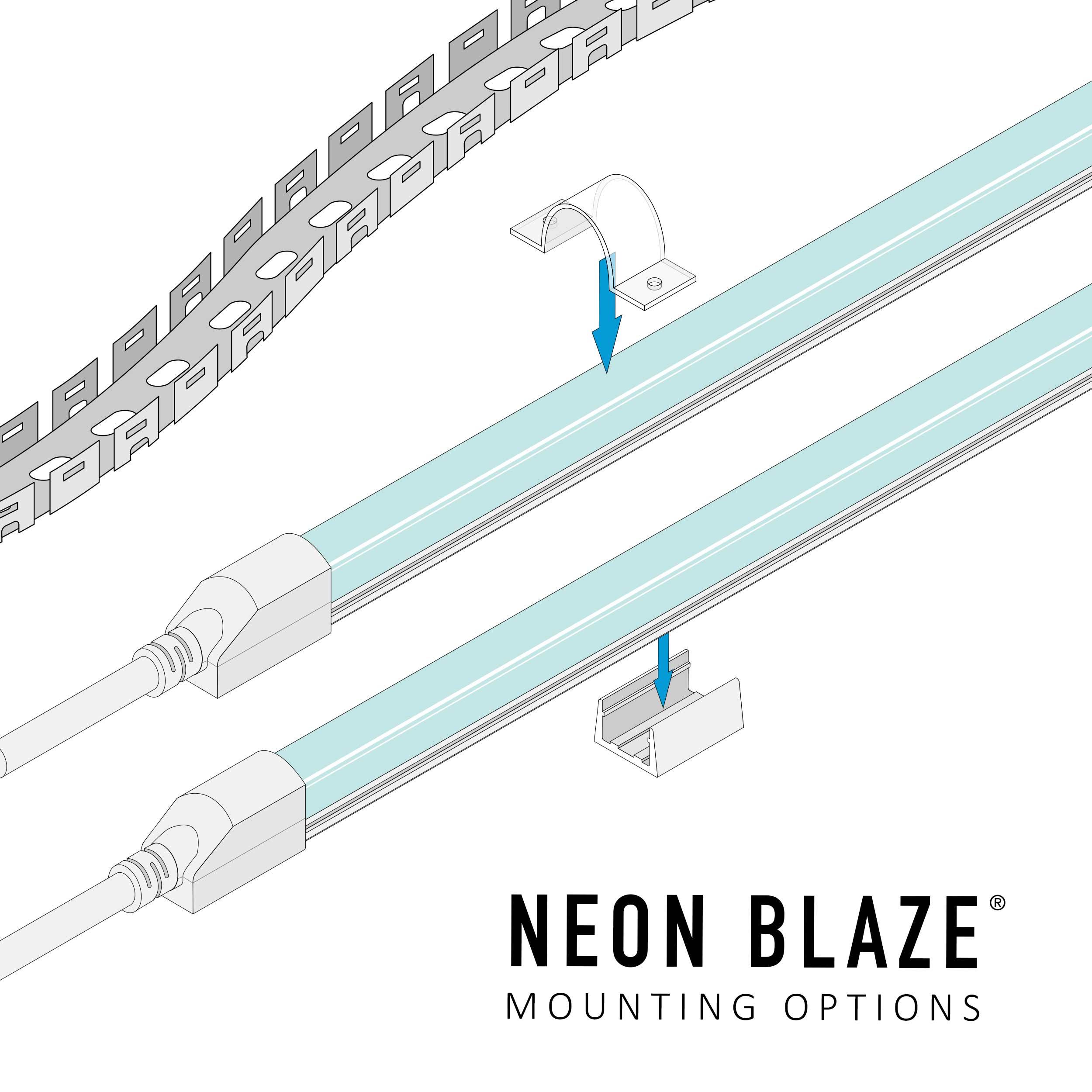 NEON BLAZE™ Mounting Accessories 
